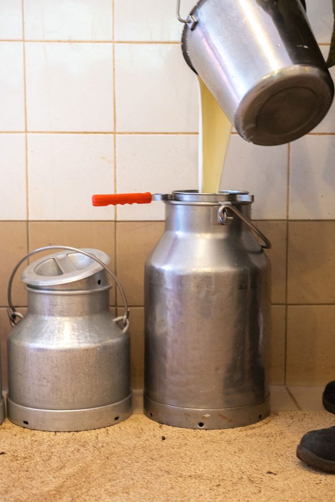 Farm fresh milk